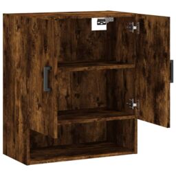 Berkfield Home Wall Cabinet Smoked Oak 60x31x70 cm Engineered Wood in Brown - Size: 60 x 31 x 70 cm - thumbnail 6