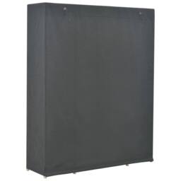 Berkfield Home Wardrobe Grey 135x40x170 cm Fabric - Size: 135 x 40 x 170 cm - thumbnail 3