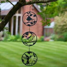 Marco Paul Hanging Garden Tree Decoration - Birds in Black - thumbnail 1