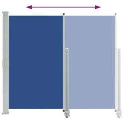Berkfield Home Patio Retractable Side Awning 140 x 300 cm Blue - thumbnail 4
