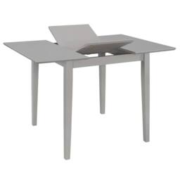 Berkfield Home Extendable Dining Table Grey (80-120)x80x74 cm MDF - thumbnail 1