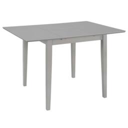 Berkfield Home Extendable Dining Table Grey (80-120)x80x74 cm MDF - thumbnail 2