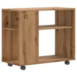 Berkfield Home Side Table Artisan Oak 70x35x55 cm Engineered Wood in Brown - Size: 70 x 35 x 55 cm - thumbnail 6