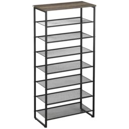 Rafaelo Mobilia Tall Shoe Shelf for 21-28 Pairs of Shoes in Grey - thumbnail 5