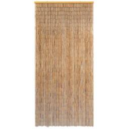Berkfield Home Door Curtain Bamboo 90x200 cm in Brown