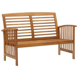 Berkfield Home 5 Piece Garden Lounge Set Solid Acacia Wood in Brown - thumbnail 3