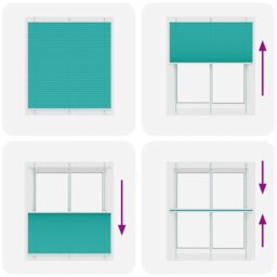 Berkfield Home Pleated Blind Petrol Green 120x150 cm Fabric Width 119.4 cm Polyester - thumbnail 5