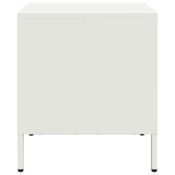 Berkfield Home Bedside Cabinet¬†White 35x39x43.5 cm Steel in White - thumbnail 6
