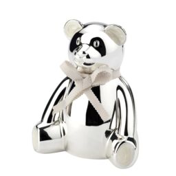 Arthur Price Bambino 'Teddy Bear' Silver Plated Money Box Luxury Children's Gift - thumbnail 1