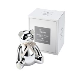 Arthur Price Bambino 'Teddy Bear' Silver Plated Money Box Luxury Children's Gift - thumbnail 2