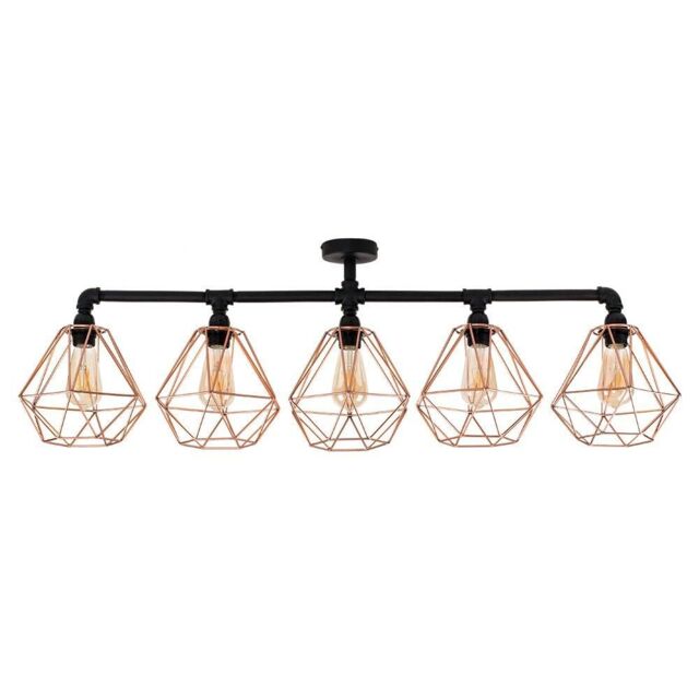 ValueLights Luiggi Black Ceiling Bar Light - image 1