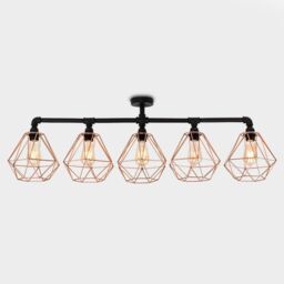 ValueLights Luiggi Black Ceiling Bar Light - thumbnail 3