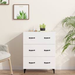Berkfield Home Sideboard White 69.5x34x90 cm Engineered Wood - thumbnail 2