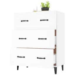Berkfield Home Sideboard White 69.5x34x90 cm Engineered Wood - thumbnail 4