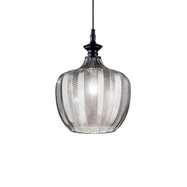 Netlighting Lord Decorative Glass Dome Pendants Smoke E27 in Grey - image 1