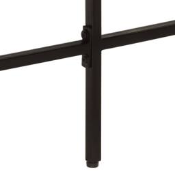 Berkfield Home Desk 165x110x77 cm Solid Wood Mango & Iron in Brown - Size: 165 x 110 x 77 cm - thumbnail 7