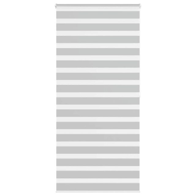 Berkfield Home Zebra Blind Light Grey 105x200 cm Fabric Width 100.9 cm Polyester - image 1