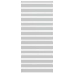 Berkfield Home Zebra Blind Light Grey 105x200 cm Fabric Width 100.9 cm Polyester - thumbnail 1