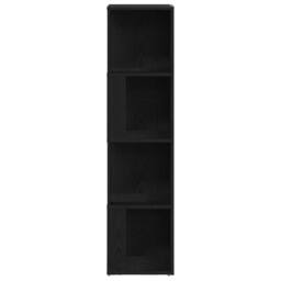 Berkfield Home Modern Bookshelf Black Oak 33x33x132 cm Engineered Wood - Size: 33 x 33 x 132 cm - thumbnail 5
