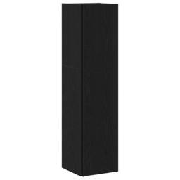 Berkfield Home Modern Bookshelf Black Oak 33x33x132 cm Engineered Wood - Size: 33 x 33 x 132 cm - thumbnail 4