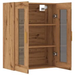 Berkfield Home Hanging Wall Cabinet Artisian Oak 69.5x34x90 cm in Brown - thumbnail 5