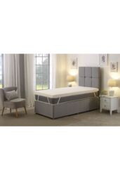 Starlight Beds Memory Foam Mattress Topper 2.5cm Thick Pressure-Relieving Comfort in White - Size: Single - thumbnail 2