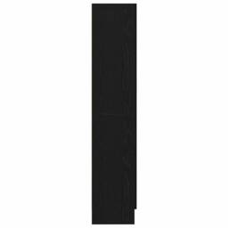 Berkfield Home Book Cabinet Black oak Engineered wood 82.5 x 30.5 x 150 cm - thumbnail 8