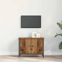 Berkfield Home Old Wood TV Stand Old wood Wood 60 x 35 x 45 cm Durable in Brown - thumbnail 4