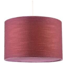 Happy Homewares Tawny Port Burgundy Textured Linen Pendant Light Shade with Diffuser - Size: 12 inches - thumbnail 2