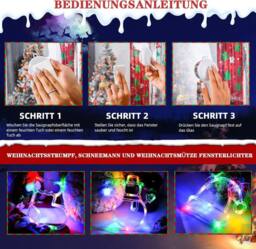 Garwarm Christmas Window Lights, Christmas Decoration New Year Eve - thumbnail 7