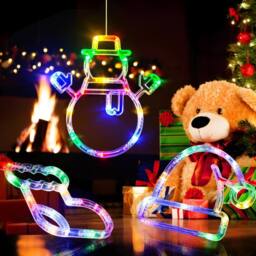 Garwarm Christmas Window Lights, Christmas Decoration New Year Eve - thumbnail 3