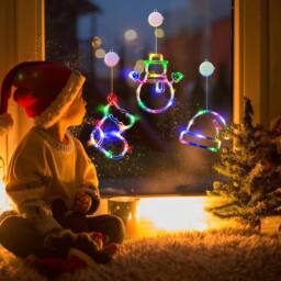 Garwarm Christmas Window Lights, Christmas Decoration New Year Eve - thumbnail 2