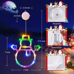 Garwarm Christmas Window Lights, Christmas Decoration New Year Eve - thumbnail 4