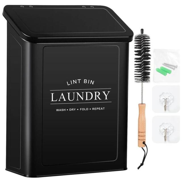 Kelvenix Magnetic Lint Bin for Laundry Room in Black - Size: 0.6m2 - image 1