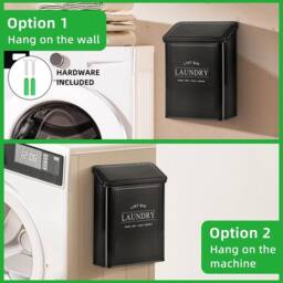 Kelvenix Magnetic Lint Bin for Laundry Room in Black - Size: 0.6m2 - thumbnail 4