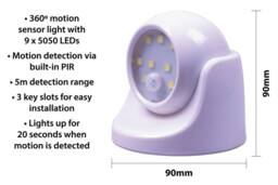 St Helens Home & Garden 9 LED Motion Sensor Light in White - thumbnail 2