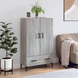 Berkfield Home Highboard Grey Sonoma 69.5x31x115 cm Engineered Wood - thumbnail 2