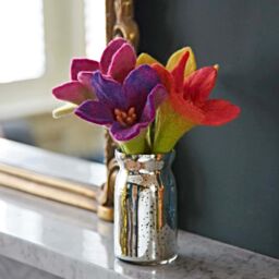 Paper High Multicoloured Felt Flower Bouquet - thumbnail 4