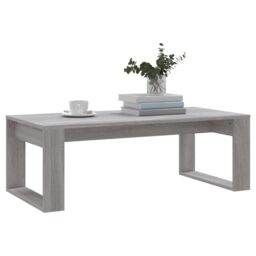 Berkfield Home Coffee Table Grey Sonoma 102x50x35 cm Engineered Wood - Size: 102 x 50 x 35 cm - thumbnail 3