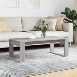 Berkfield Home Coffee Table Grey Sonoma 102x50x35 cm Engineered Wood - Size: 102 x 50 x 35 cm - thumbnail 1