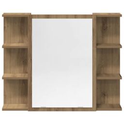 Berkfield Home 3 Piece Bathroom Furniture Set Artisan Oak Engineered Wood in Brown - thumbnail 5