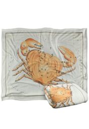 Graffitee Studios Vintage Cancer Zodiac Silky Touch Super Soft Throw Blanket 152 X 127 cm in White - thumbnail 2