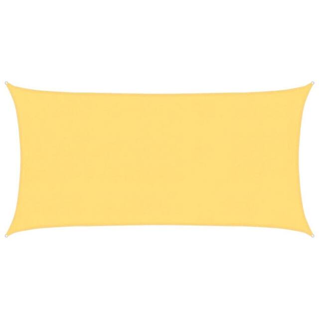 Berkfield Home Sunshade Sail 160 g/m ² Beige 4x7 m HDPE in Lemon - image 1