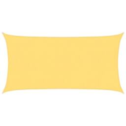 Berkfield Home Sunshade Sail 160 g/m ² Beige 4x7 m HDPE in Lemon - thumbnail 1