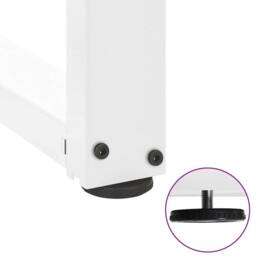 Berkfield Home Dining Table Legs T-Shaped¬†2 pcs White 50x35x(72-73) cm Steel - thumbnail 9