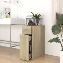 Berkfield Home Apothecary Cabinet Sonoma Oak 20x45.5x60 cm Engineered Wood in Light Brown - thumbnail 3