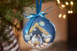 Marco Paul 7pc Nativity Scene Christmas Tree Baubles - Size: 7 Pack - thumbnail 6