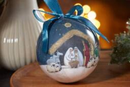 Marco Paul 7pc Nativity Scene Christmas Tree Baubles - Size: 7 Pack - thumbnail 5