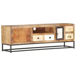 Berkfield Home TV Cabinet 120x30x40 cm Solid Reclaimed Wood in Brown - Size: 120 x 30 x 40 cm - thumbnail 9