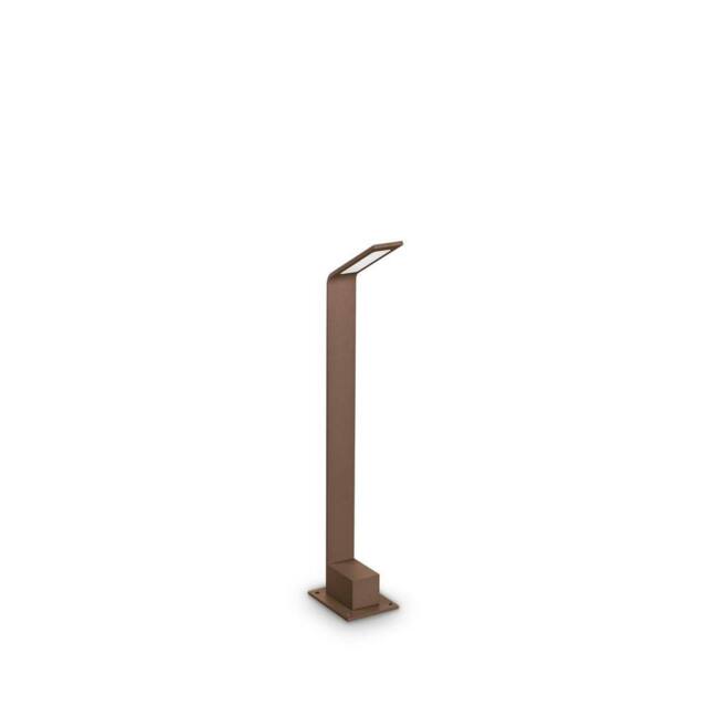 Netlighting Agos Integrated LED Outdoor Short Bollard Brown 670Lm 3000K IP54